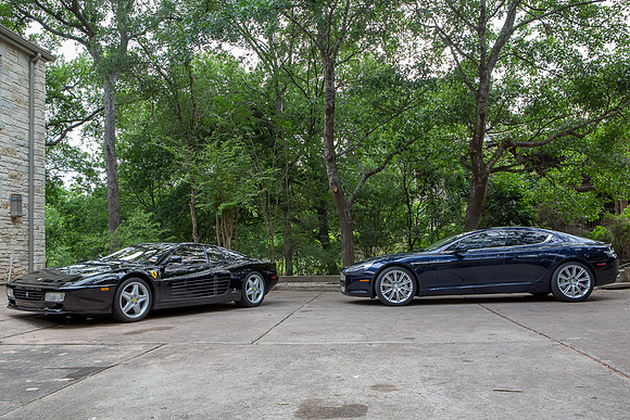 2010 Aston Martin Rapide and 1994 Ferrari 512TR