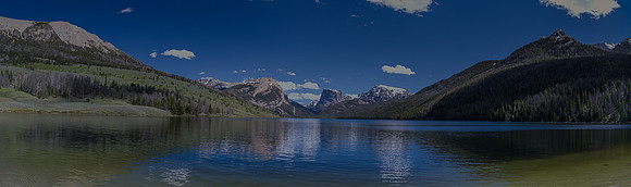 Paddling Green River Lakes below Squaretop in Wyoming