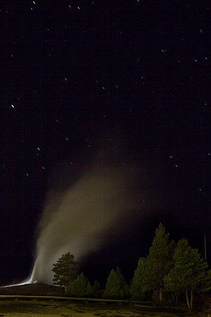 Old Faithful at Night