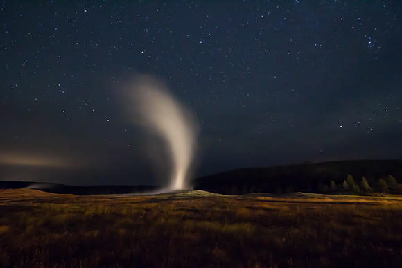 Old Faithful at Night